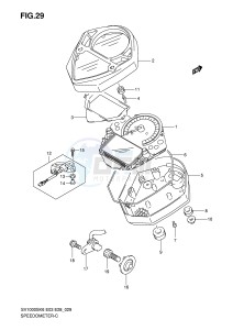 SV1000 (E3-E28) drawing SPEEDOMETER (SV1000S)