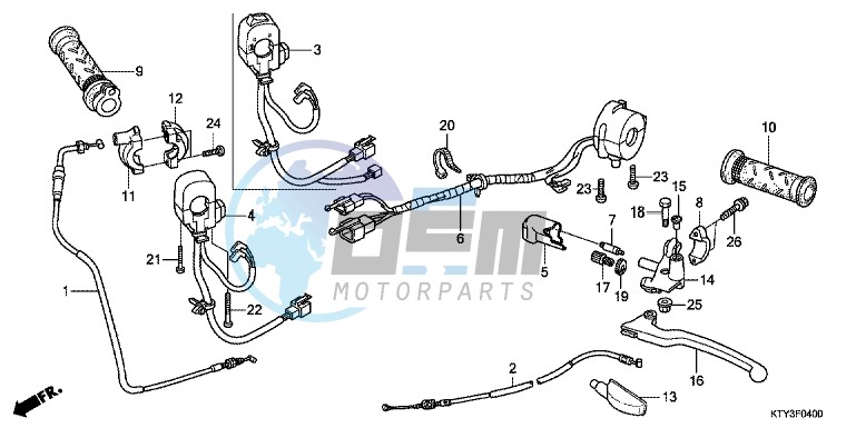 HANDLE LEVER/SWITCH/CABLE