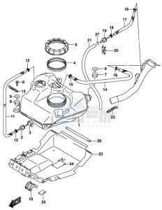 AN650 BURGMAN drawing FUEL TANK