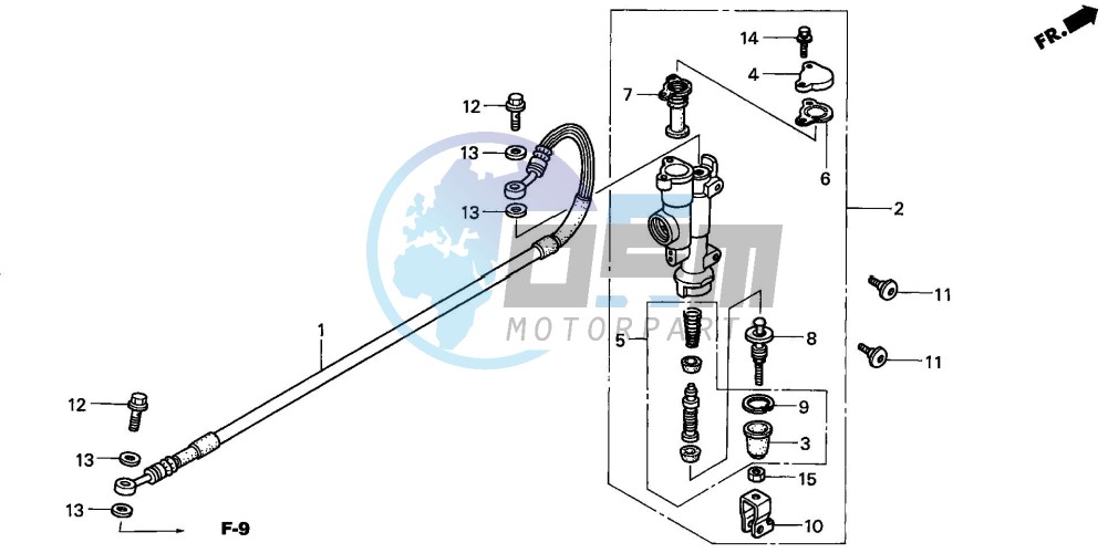 REAR BRAKE MASTER CYLINDER