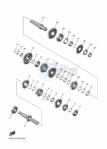 YZ450F (BHR2) drawing TRANSMISSION