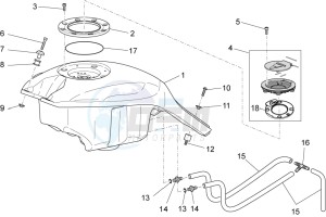 Griso S.E. 1200 8V drawing Fuel tank