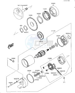 JS 300 A [300 SX] (A1-A5) [300 SX] drawing STARTER MOTOR-- JS300-A1- -