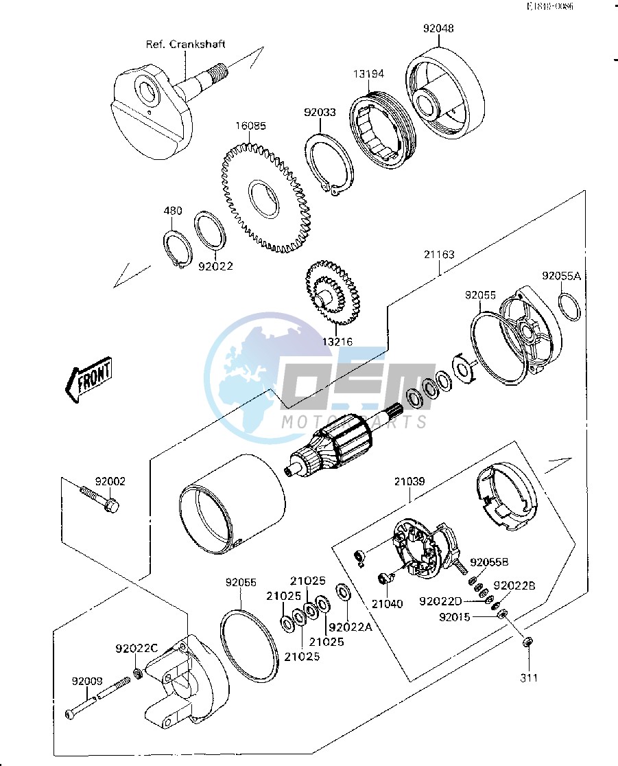 STARTER MOTOR-- JS300-A1- -