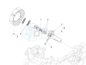 S 125 4T 3V IE NOABS E3 (APAC) drawing Rear brake - Brake jaw