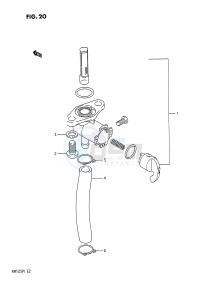 RM125 (E2) drawing FUEL COCK