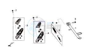 GTS 125I L6 drawing CENTRAL STAND /  SIDE STAND