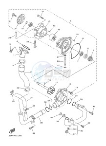 FZ8-SA FZ8 FAZER (ABS) 800 (1BD8 1BD9) drawing WATER PUMP