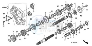 CBF1000AA France - (F / ABS CMF) drawing TRANSMISSION