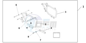 VTX1300S drawing SADDLEBAG MOUNTING BRACKETS