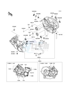 KVF 700 A [PRAIRIE 700 4X4] (A6F) A6F drawing CRANKCASE