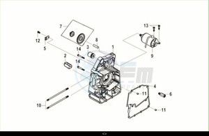 CRUISYM a 300 (LV30W2Z1-EU) (M2) drawing R. CRANK CASE