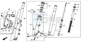 ST1300 drawing FRONT FORK