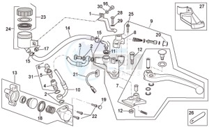 RSV 1000 Tuono drawing Clutch pump