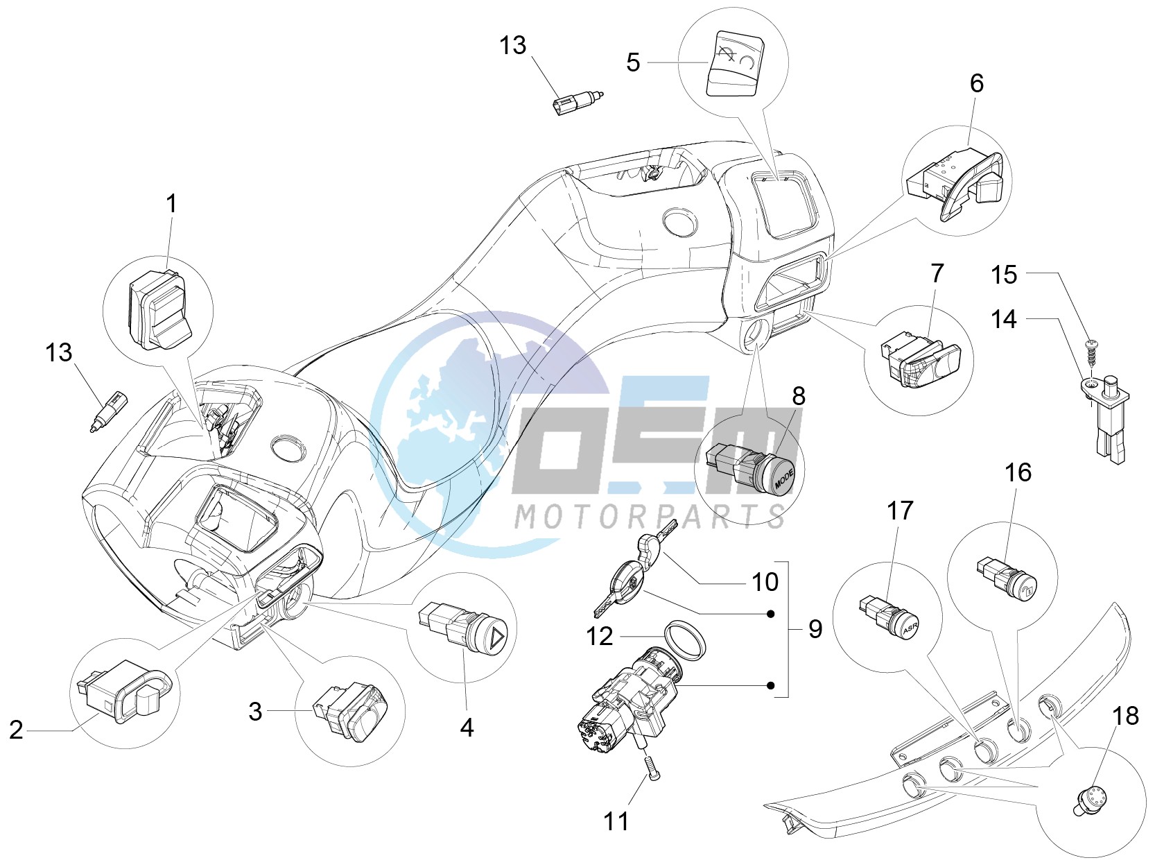 Selectors - Switches - Buttons