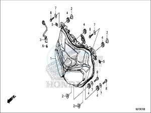 CRF1000DH 2ED - (2ED) drawing HEADLIGHT