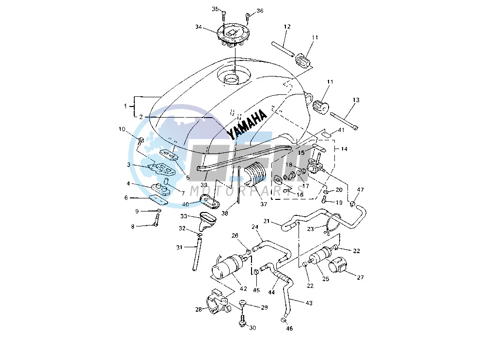 FUEL TANK FZS600