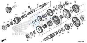 TRX420FA1F TRX420 Europe Direct - (ED) drawing TRANSMISSION ( TRX420FA1/ FA2)