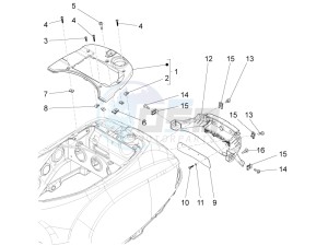 LX 150 4T 3V ie E3 Vietnam drawing Rear cover - Splash guard