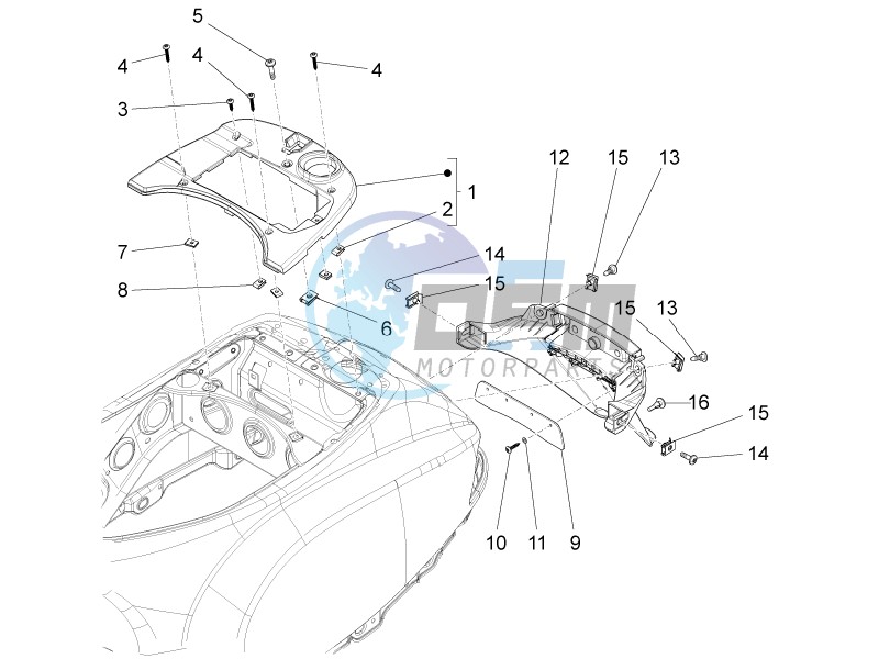 Rear cover - Splash guard