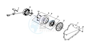 QUAD RAIDER 600 LONG CHASSIS drawing MAGNETO / FLYWHEEL