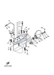 F100BETX drawing PROPELLER-HOUSING-AND-TRANSMISSION-2