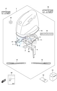 DF 175AP drawing Engine Cover (Black)