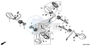 CB500FAF CB500F UK - (E) drawing WINKER