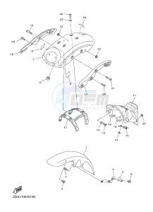 XVS950CU XV950 (2DE2) drawing FENDER