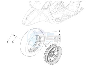 SXL 150 4T 3V CARB drawing Front wheel