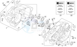 RS 125 drawing Crankcase