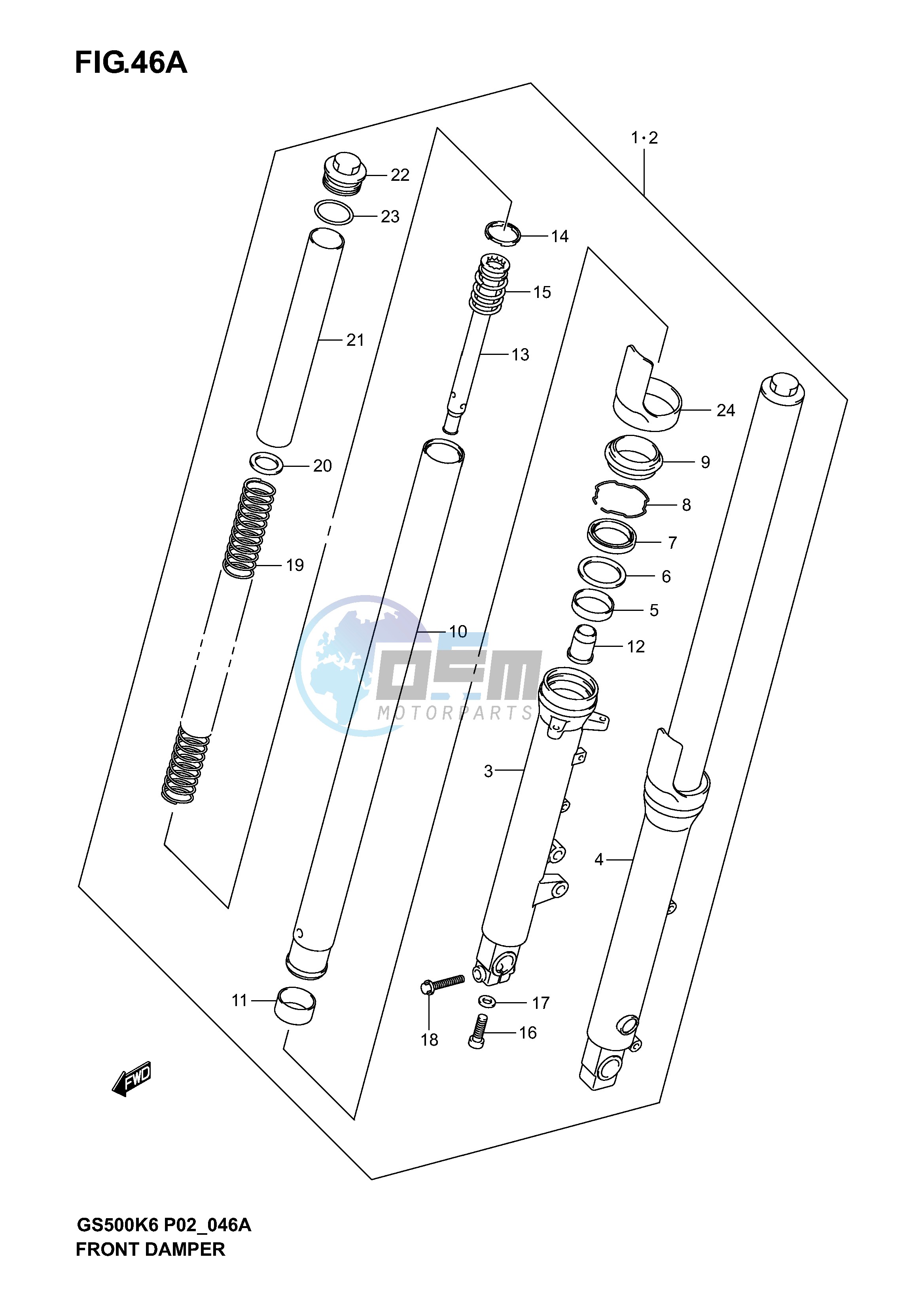 FRONT DAMPER (MODEL K4 K5 K6)