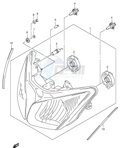 DL1000 (E2) V-Strom drawing HEADLAMP