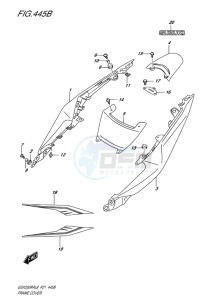 GSX-250 RA drawing FRAME COVER (GW250RAZL8 P21)