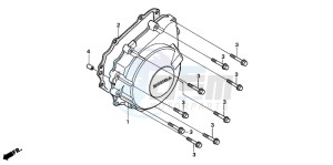 CBR600F3 drawing GENERATOR COVER