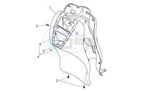 Scarabeo 50 2t e2 (eng. piaggio) drawing Front body IV - Front fairing