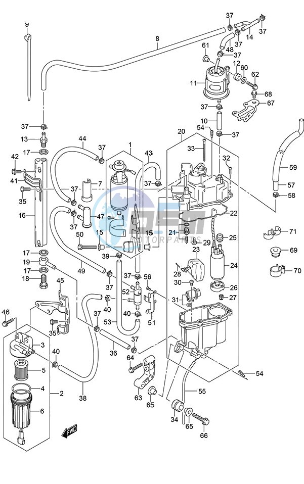 Fuel Pump/Fuel Vapor Separator