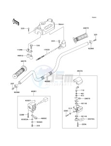 KLF 300 B [BAYOU 300] (B10-B14) [BAYOU 300] drawing HANDLEBAR