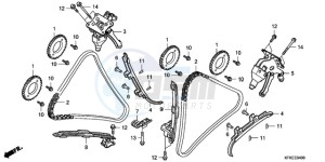 VTR2509 F / CMF LL drawing CAM CHAIN/TENSIONER