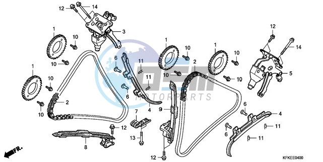 CAM CHAIN/TENSIONER