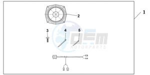 GL18009 BR / AB - (BR / AB) drawing REAR SPEAKER SET