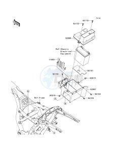 VN 1700 B [VULCAN 1700 VOYAGER ABS] (9FA) B9FA drawing BATTERY CASE