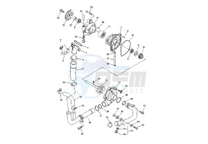 YZF R1 1000 drawing WATER PUMP