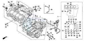 CBR600RR drawing CRANKCASE