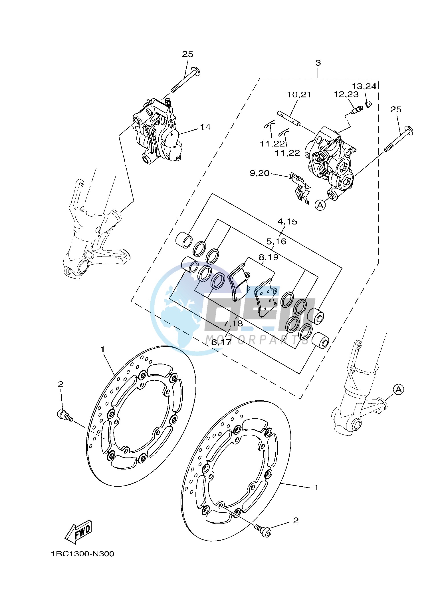 FRONT BRAKE CALIPER