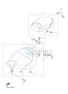 XVS950CU XV950R XV950 R-SPEC (2DE1) drawing SEAT