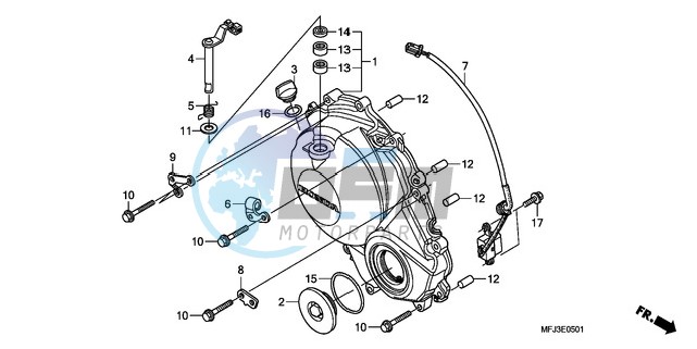 RIGHT CRANKCASE COVER (CBR600RR9,A/RA9,A)