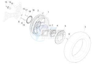 GTS 300 HPE 4T-4V IE ABS E4 (EMEA) drawing Rear wheel