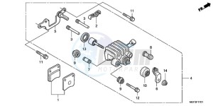 FJS400D9 F / CMF 2F drawing PARKING BRAKE CALIPER