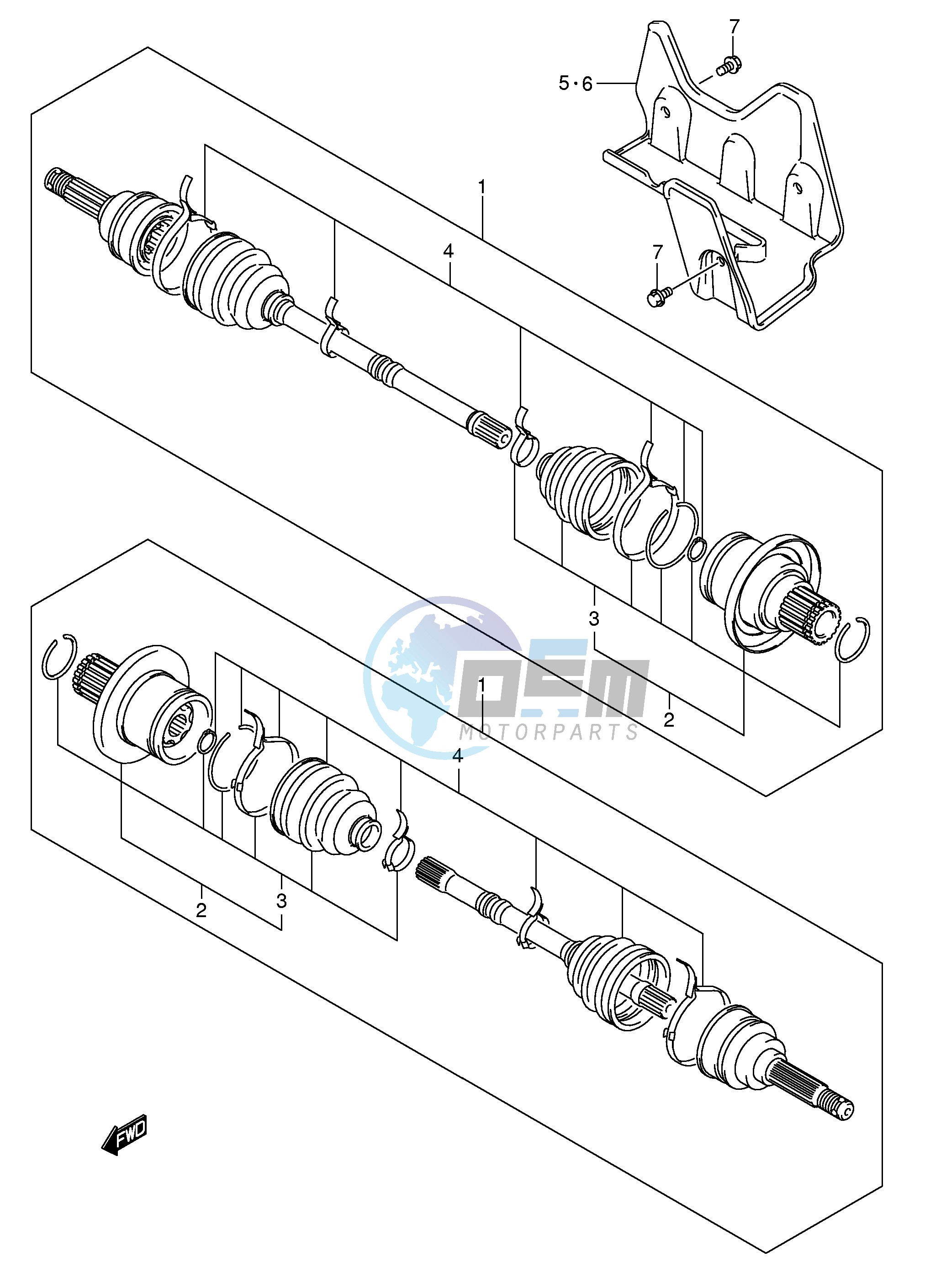 REAR DRIVE SHAFT